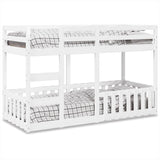 Bunk Bed White 75x190 cm Solid Wood Pine 3308596