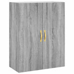 Highboard Grey Sonoma 69.5x34x180 cm Engineered Wood 3195833