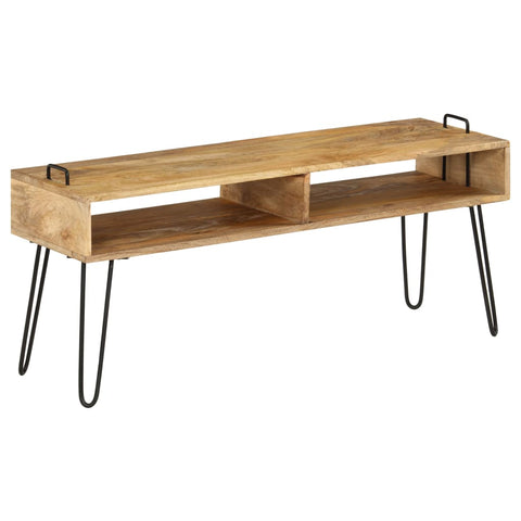 TV Stand Solid Mango Wood 110x35x45 cm 246021