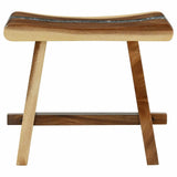 Shower Stool Natural 50 x 30 x 44 cm Solid Suar Wood 42015924