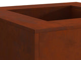 Fire Pit Brown 80 x 80 x 40 cm Weathering Steel 858957