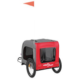 Pet Bike Trailer Red and Grey Oxford Fabric&Iron 93838