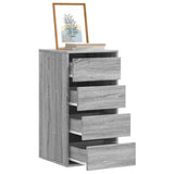 Corner Chest of Drawers Grey Sonoma 40x41x76 cm Engineered Wood 852866