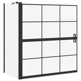 Bath Shower Screen Black and Transparent 116 x 68 x 128 cm 42018555