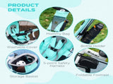 6 in 1 Kids Trike with Parent Handle, Canopy, 5-point Safety Belt, Storage, Footrest, Brake, for 1-5 T3398P348144