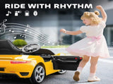 Kids Electric Car, 12V Licensed RUF GT Ride on Car with Suspension, Remote Control, Music for 3-5 T3398P422387