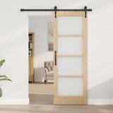 Sliding Door Manual ORKDAL Brown 73.5 x 198.5 cm Wood and metal 3332435