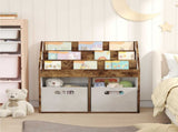 Kids Bookshelf Smoked Oak 72.5 x 29.5 x 69 cm Engineered Wood 892384