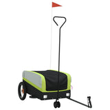 Bike Trailer Black and Green 30 kg Iron 94060