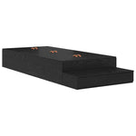 Storage Bed Frame with Drawer Black oak 236.5 x 90 x 31.5 cm 3335606
