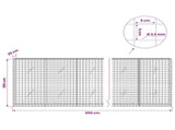 Gabion with 3.5 mm Wire and 5x5 cm Mesh 650x20x100 cm 3462151