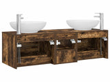 Bathroom Furniture Set 3 pcs Smoked Oak 49.5 x 44.5 x 65 cm 3405903