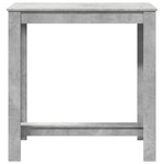 ZNTS Bar Table Concrete Grey 102x50x103.5 cm Engineered Wood 854412