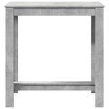 Bar Table Concrete Grey 102x50x103.5 cm Engineered Wood 854412