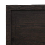Table Top Dark Brown 180x50x cm Treated Solid Wood Oak 3156454