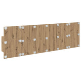 Headboard With Cabinet 3 pcs Artisan Oak Engineered Wood 3415902