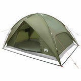 Camping Tent with Rainfly Water-resistant Dome Olive Green 42029006