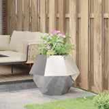 Planter Silver 75 x 75 x 60 cm Galvanised Steel 884048