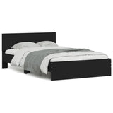 Bed Frame without Mattress Black 135x190 cm Double 3207505