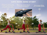 Folding Electric Scooter for Kids, with Dual Brakes, Front Suspension, LED Colourful Lights, Red T3398P347579