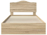 Bed Frame with Drawer Sonoma Oak 90 x 200 cm Engineered Wood 3413650