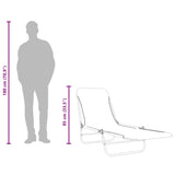 Sunlounger Set of 2 Grey Powder-coated steel 44302