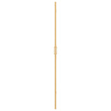 Walk-In Shower Wall Folding Gold 110 x 6.5 x 190 cm 42017973