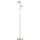 3-Light Tree Floor Lamps for Living Room, Modern Standing Lamp for Bedroom with Globe Lampshade, T3398P344722