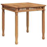 Garden Dining Table 80x80x80 cm Solid Teak Wood 49384