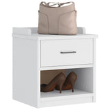 Hallway Bench SANDNES White 45x40x50 cm Solid Wood Pine 4010447