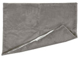 Cushion Cover 12 pcs ALMELO Light Grey 50 x 50 cm Corduroy 914895