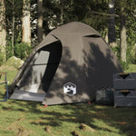 ZNTS Camping Tent Dome 2-Person Brown Waterproof 4009613