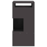 Fire Pit Black 50 x 50 x 100 cm Steel 858932