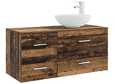 Bathroom Furniture Set 2 pcs Old Wood Engineered Wood 3403950