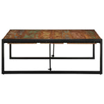 ZNTS Coffee Table Multicolour 100x100x35 cm Solid Wood Reclaimed 4016668