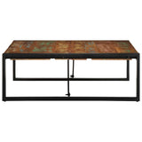 ZNTS Coffee Table Multicolour 100x100x35 cm Solid Wood Reclaimed 4016668