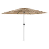 Garden Parasol with Steel Pole Brown 248x248x248 cm 4005089