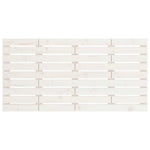 ZNTS Wall Headboard White 156x3x63 cm Solid Wood Pine 824739