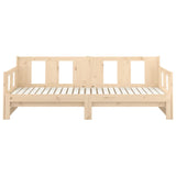 Pull-out Day Bed without Mattress Solid Wood Pine 2x cm 820282