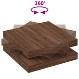 ZNTS Coffee Table 360-Degree Rotatable Brown Oak 90x90x34.5 cm 3321357