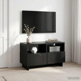 TV Stand 60 x 34.5 x 40 cm Black Engineered Wood 8011460