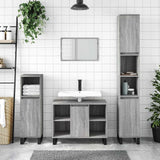 Bathroom Cabinet Grey Sonoma 80x33x60 cm Engineered Wood 831642