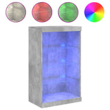 Sideboard with LED Lights Concrete Grey 60.5x37x100 cm 836710
