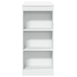 Bar Table with Racks White 95x47x103.5 cm Engineered Wood 854382