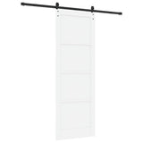 Sliding Door Manual White and black 83 x 232 cm 3333313