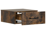 Wall-Mounted Bedside Cabinet 2 pcs Smoked Oak 34.5 x 33 x 20 cm 898606