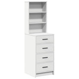 Highboard with Drawer White 40 x 41 x 135 cm Engineered wood 865046