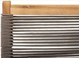 Folding Garden Chairs 8 pcs Grey Solid Wood Acacia 3214633