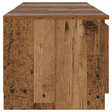 TV Cabinet with LED Lights Old Wood 140x40x36 cm Engineered Wood 856349