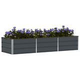 Planter Anthracite 240 x 80 x 45 cm Steel 42018194